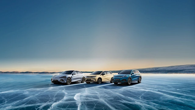 BYD több modell egymás mellett